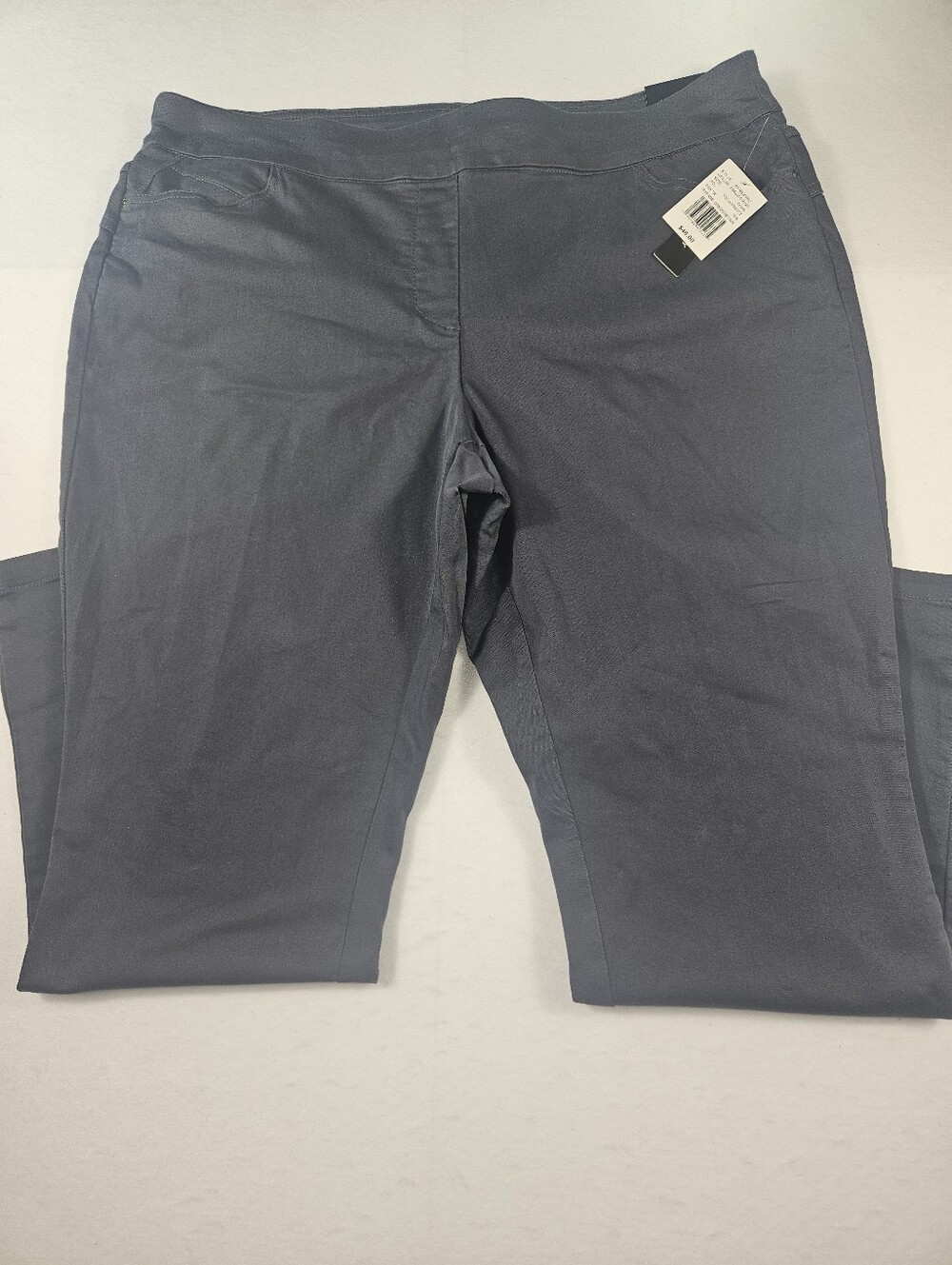 Napa Valley Gray Comfort Waistband Hidden Elastic Casual Slacks Size 16WS